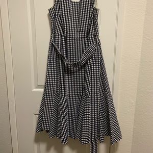 Blue gingham J. Crew dress